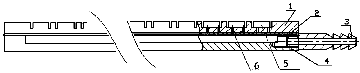 A processing fixture and processing method for realizing aluminum-nickel bonding of ceramic chip packaging devices