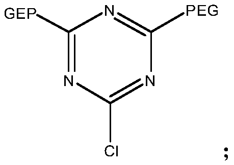 Preparation method of gradient-color macromolecule dye