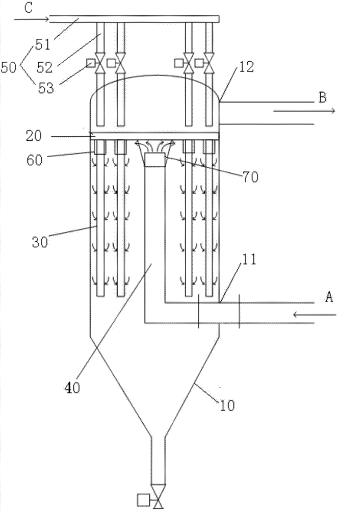 A dust removal and filtering device and method