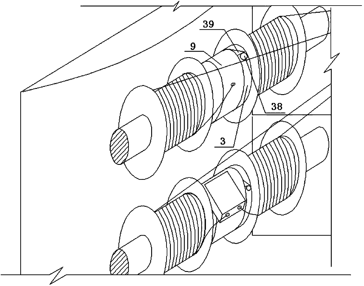 Building with multifunctional rope releasing equipment