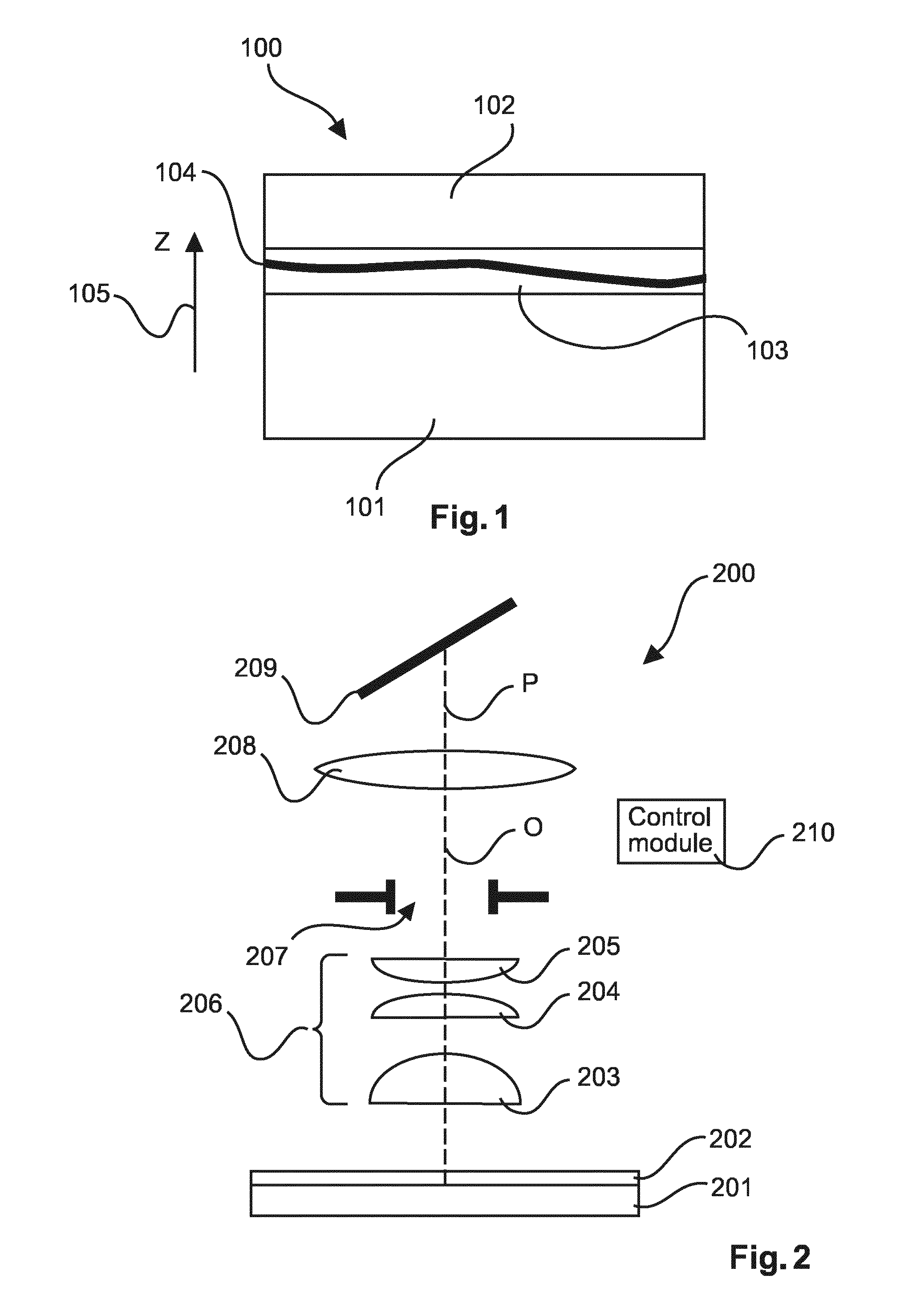 Scanning imaging system with a novel imaging sensor with gaps for electronic circuitry