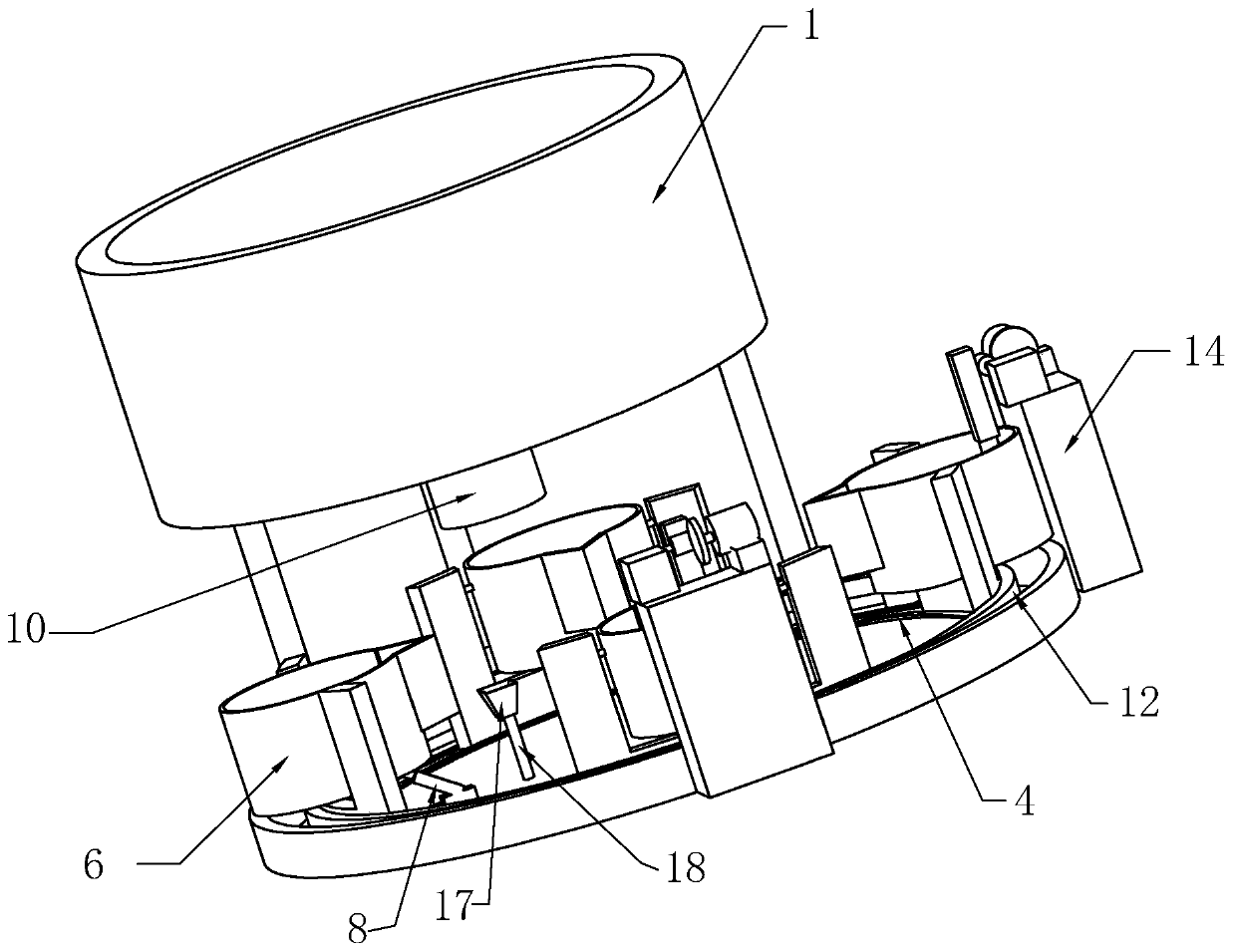 Navy dye device for printing and fabric printing process thereof