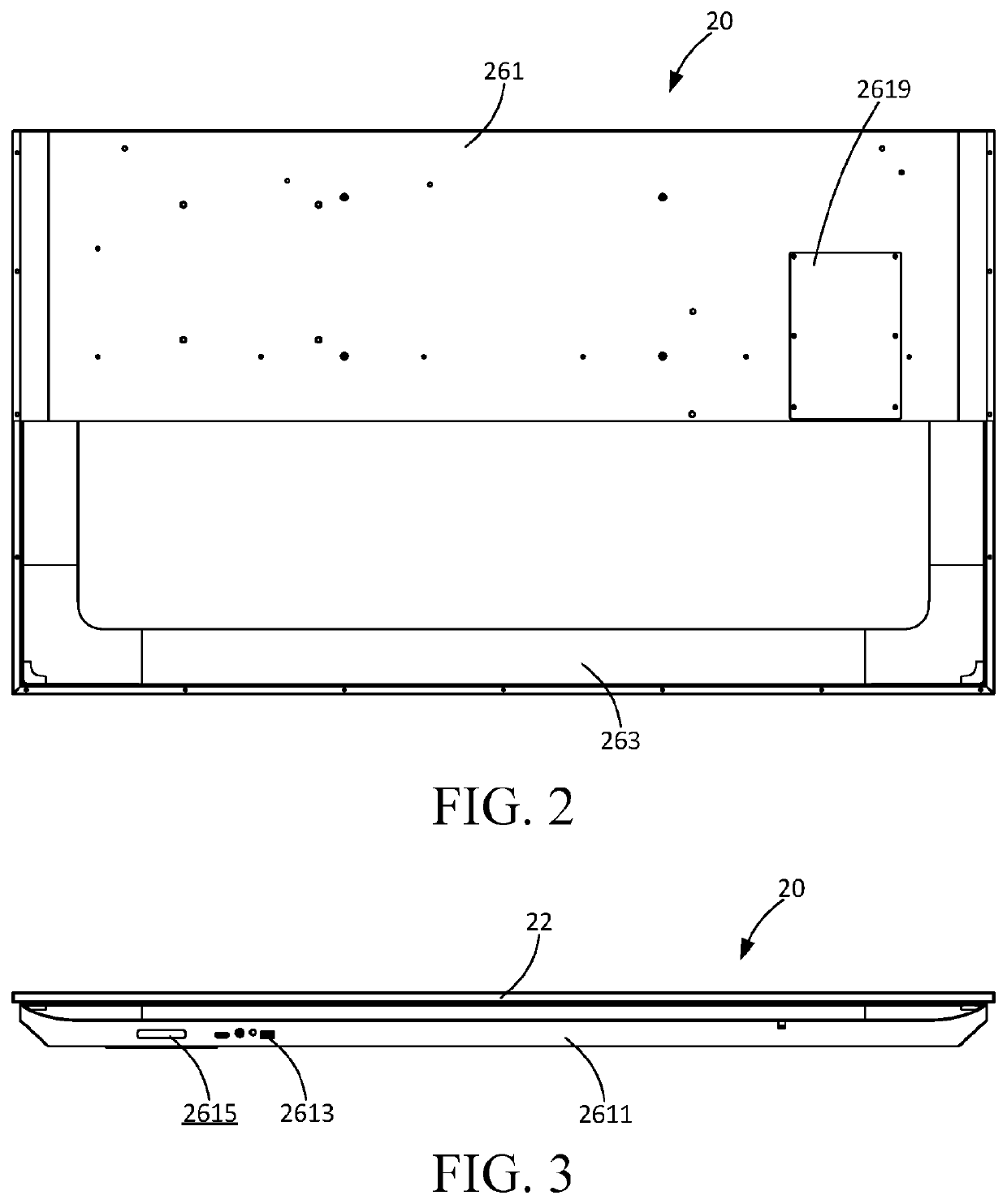 Outdoor television with waterproof structure