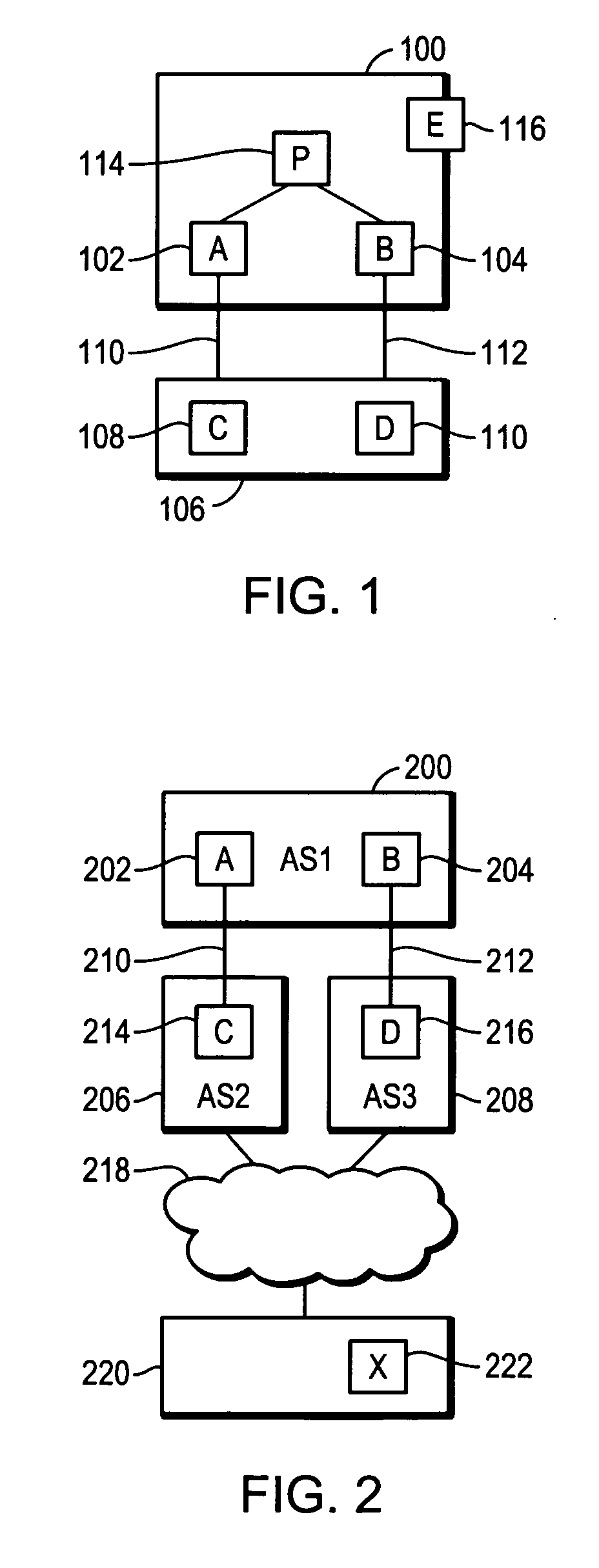 Method of constructing a backup path in an autonomous system