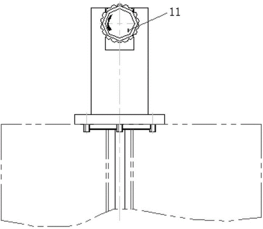 Main shaft handle rapid tool retracting unit