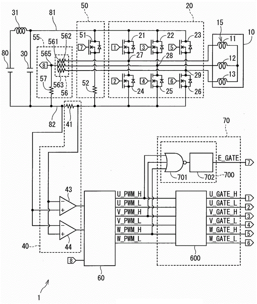 Power conversion device and electric power steering device using the same