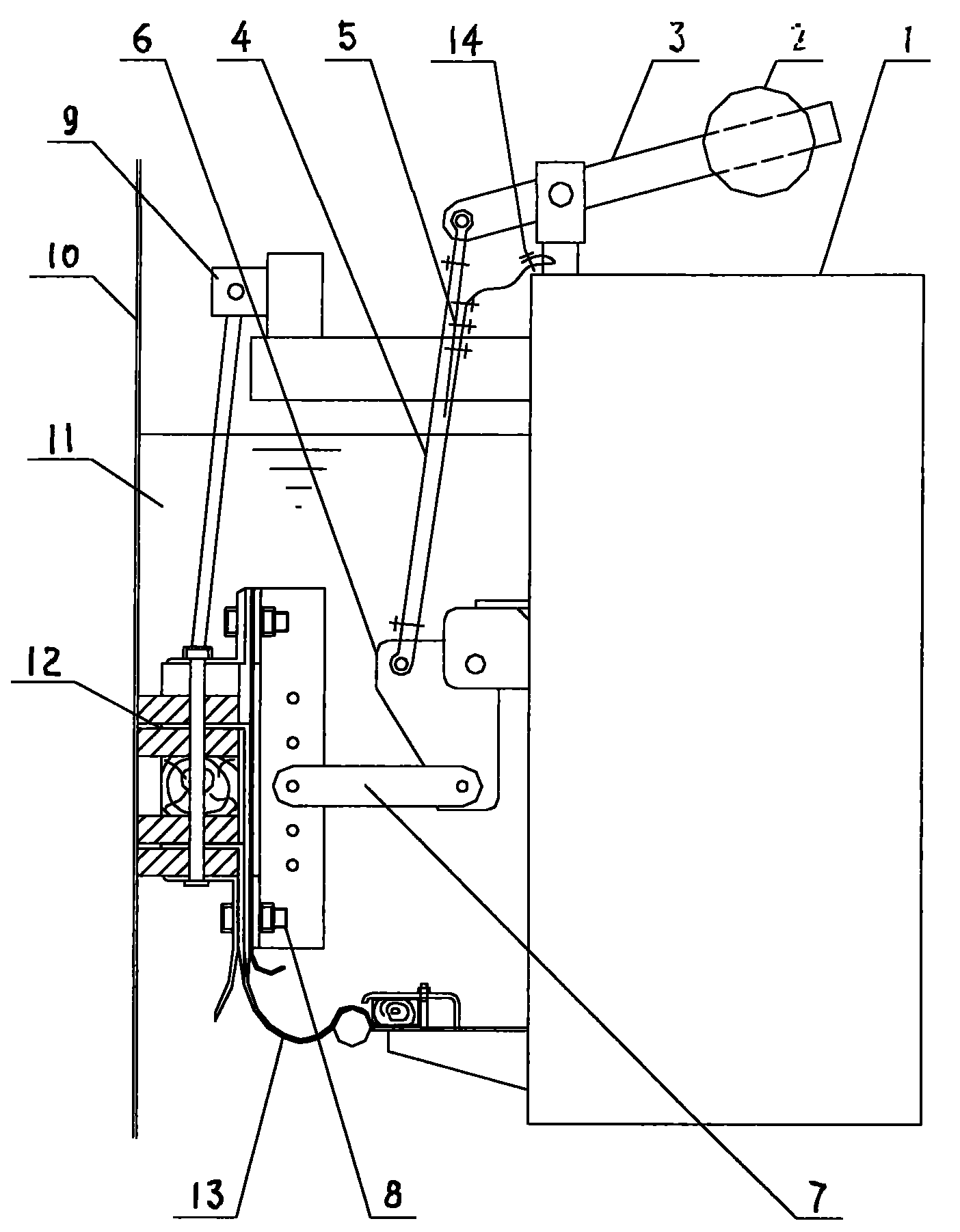 Boosting mechanism for sealing device of gas tank