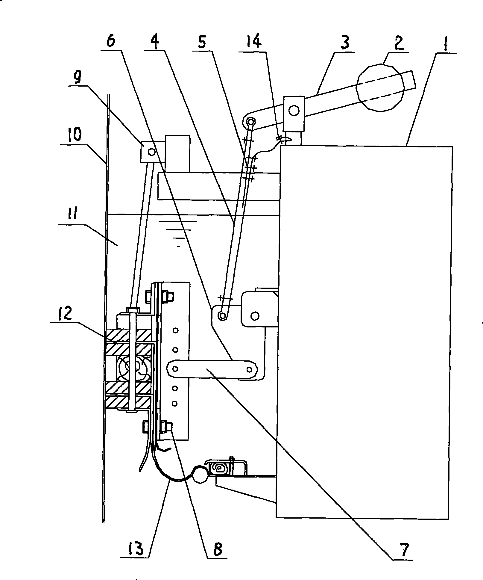 Boosting mechanism for sealing device of gas tank