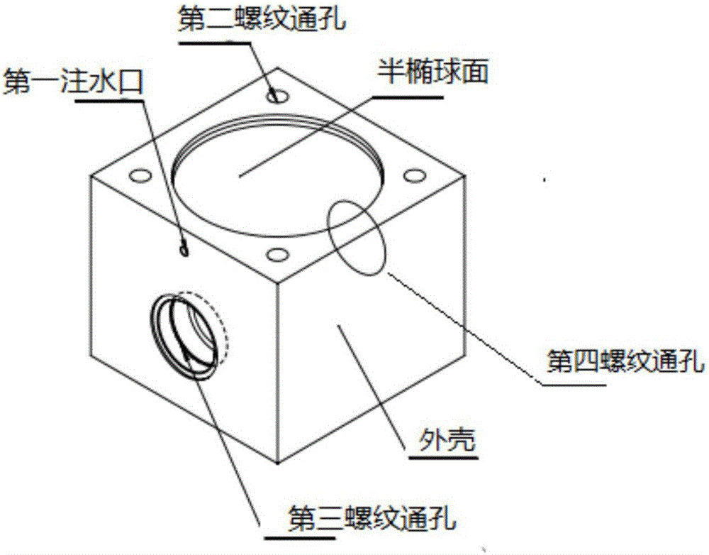 Underwater shock wave converging device for food research and shock wave device