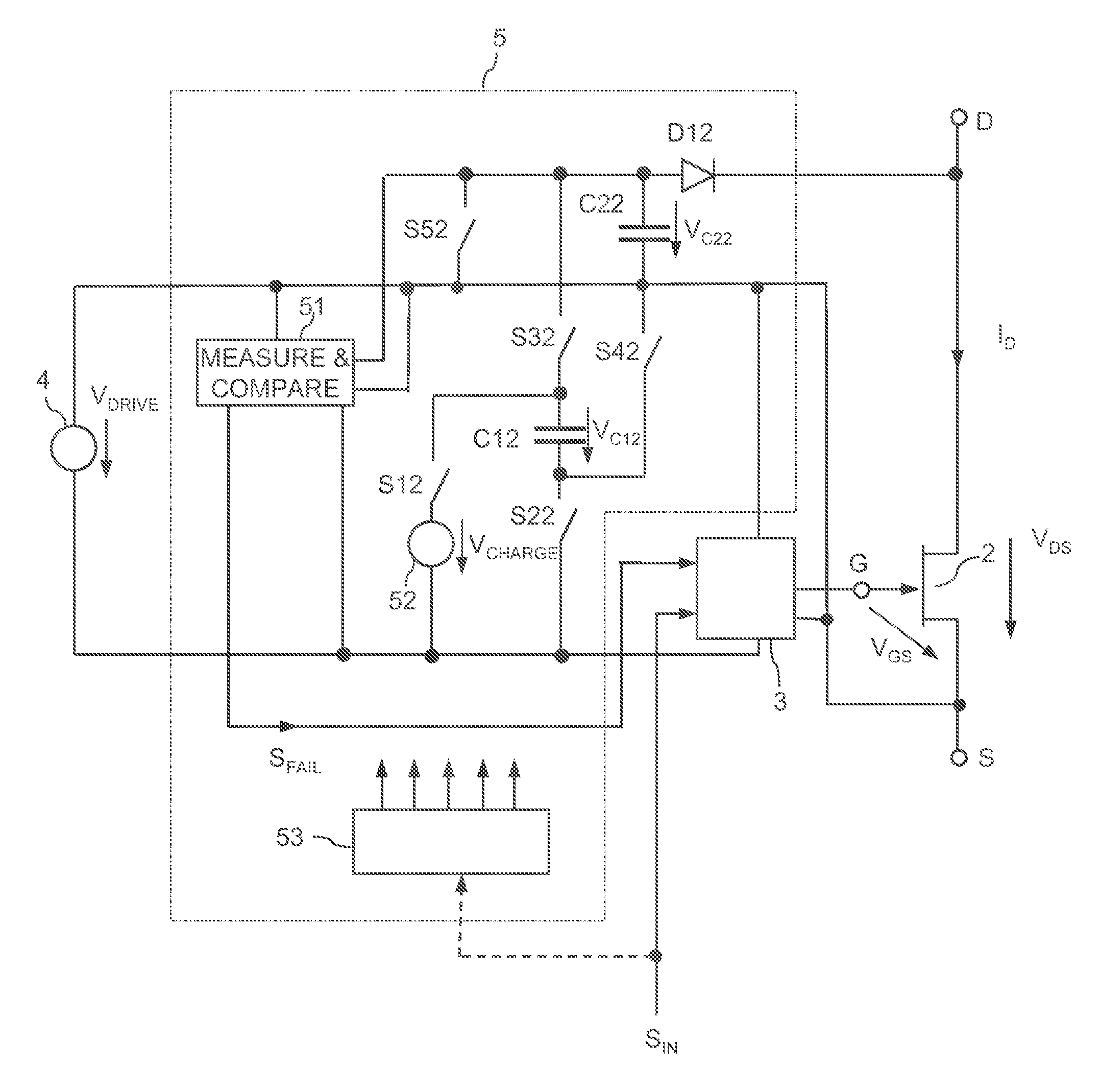 Electronic Circuit with an Electronic Switch and a Monitoring Circuit