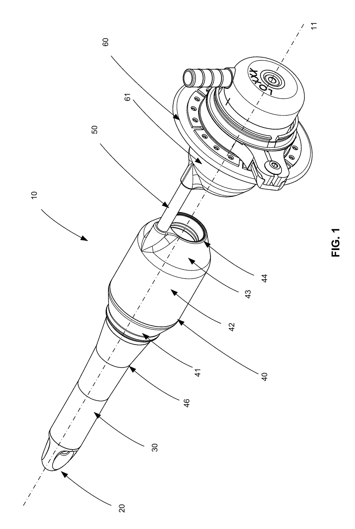 Implantable pump with tapered diffuser region