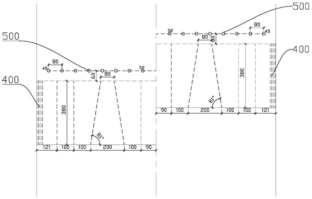 Striding-type quick excavation method for down steps of surrounding rocks of grade IV-V of dual-track tunnel