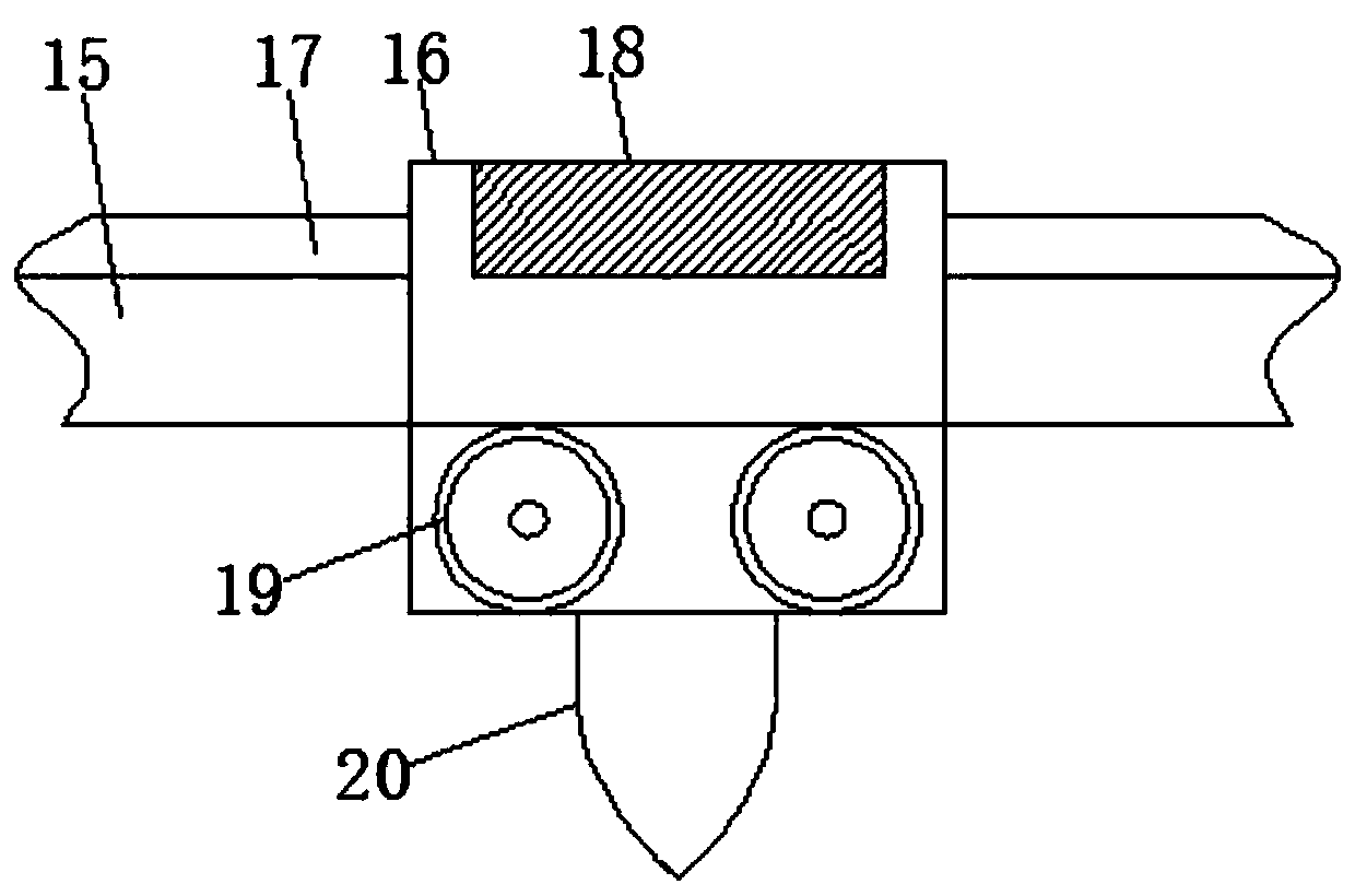 Stirring device for wastewater treatment based on magnetic induction effect