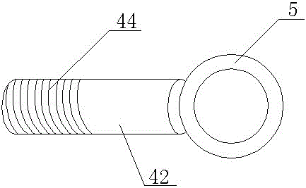 Adjustable thread tube carrying table structure