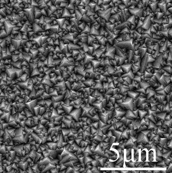 Cuprous oxide solar battery with surface self-texture structure and manufacturing method thereof