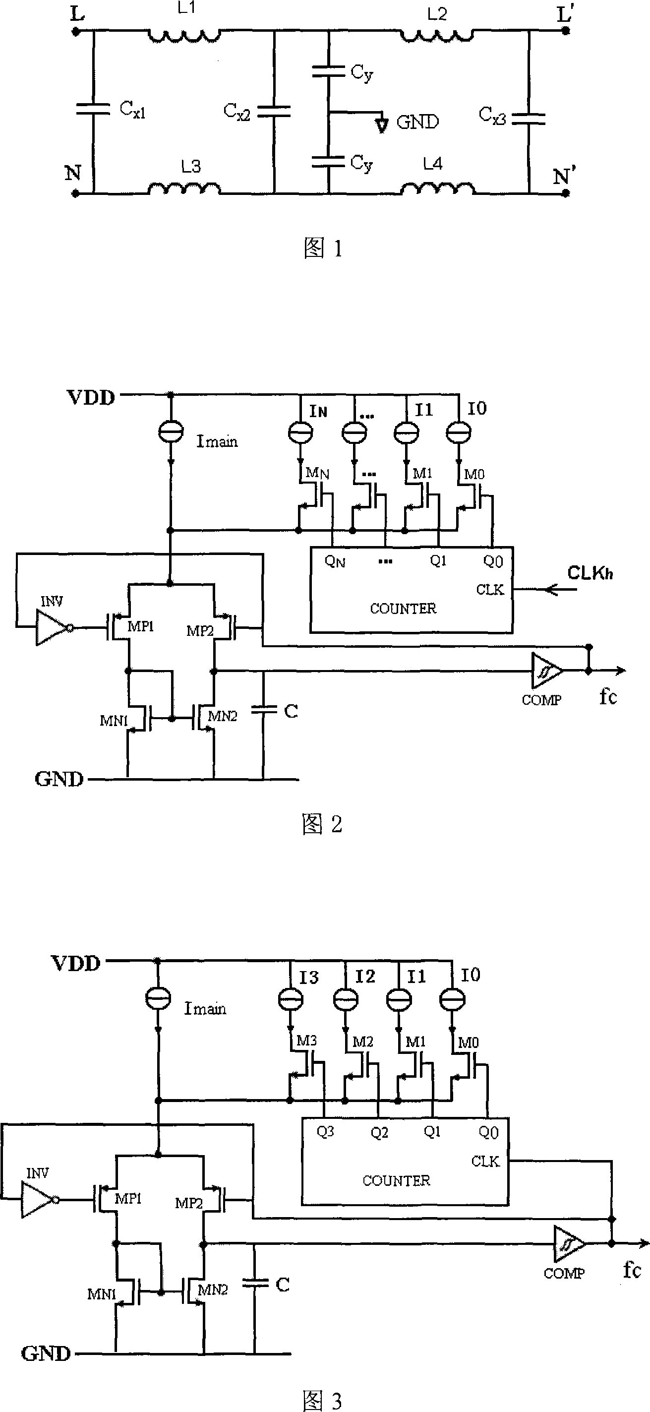 Capacity controlled numerical frequency modulation circuit