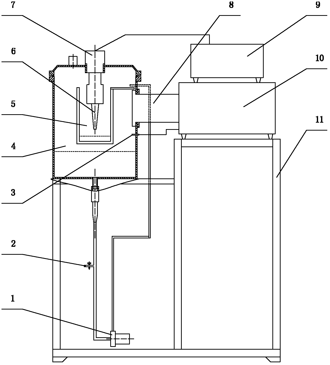 Active constituent extractor for natural substance