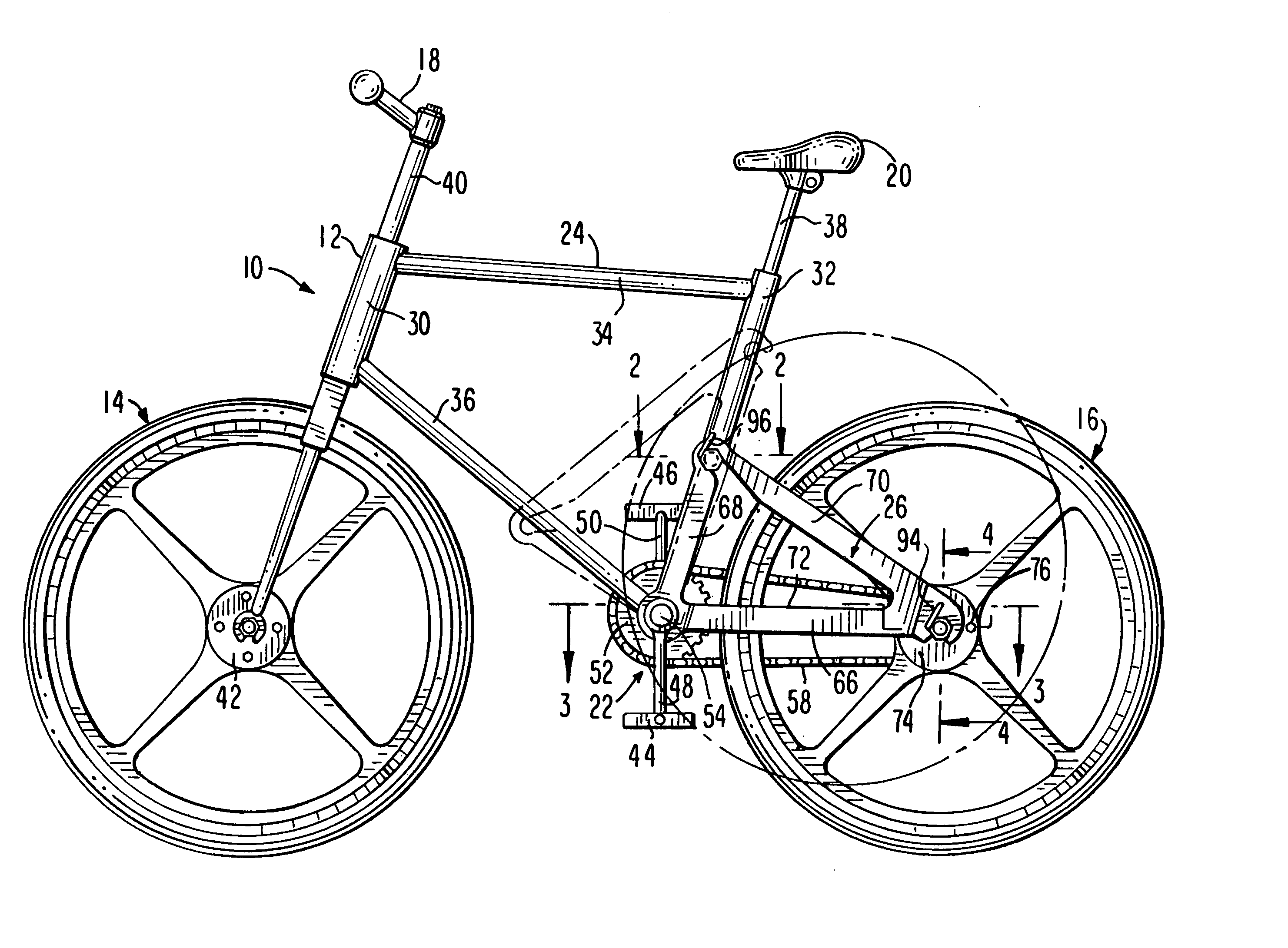 Foldable bicycle frame with axial rear wheel removal