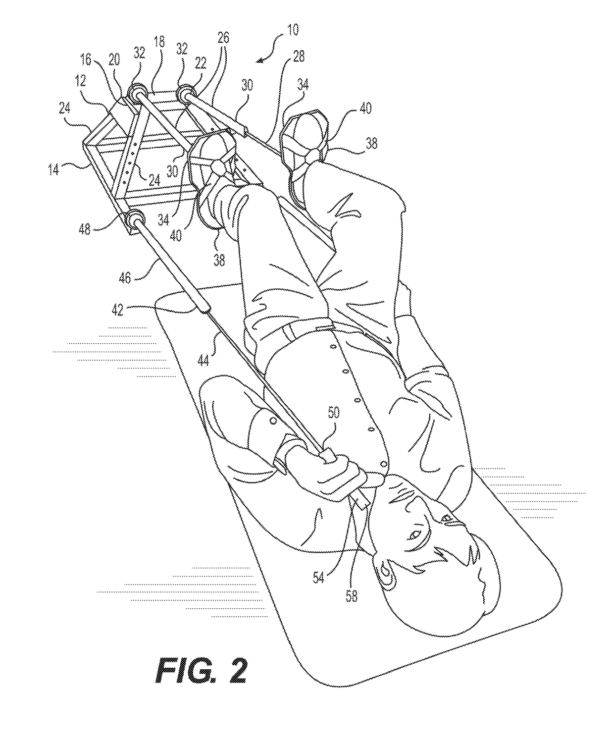 Multi-degree of freedom resistance exercise device