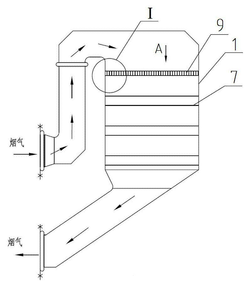 Modular selective catalytic reduction (SCR) denitration rectification grating device