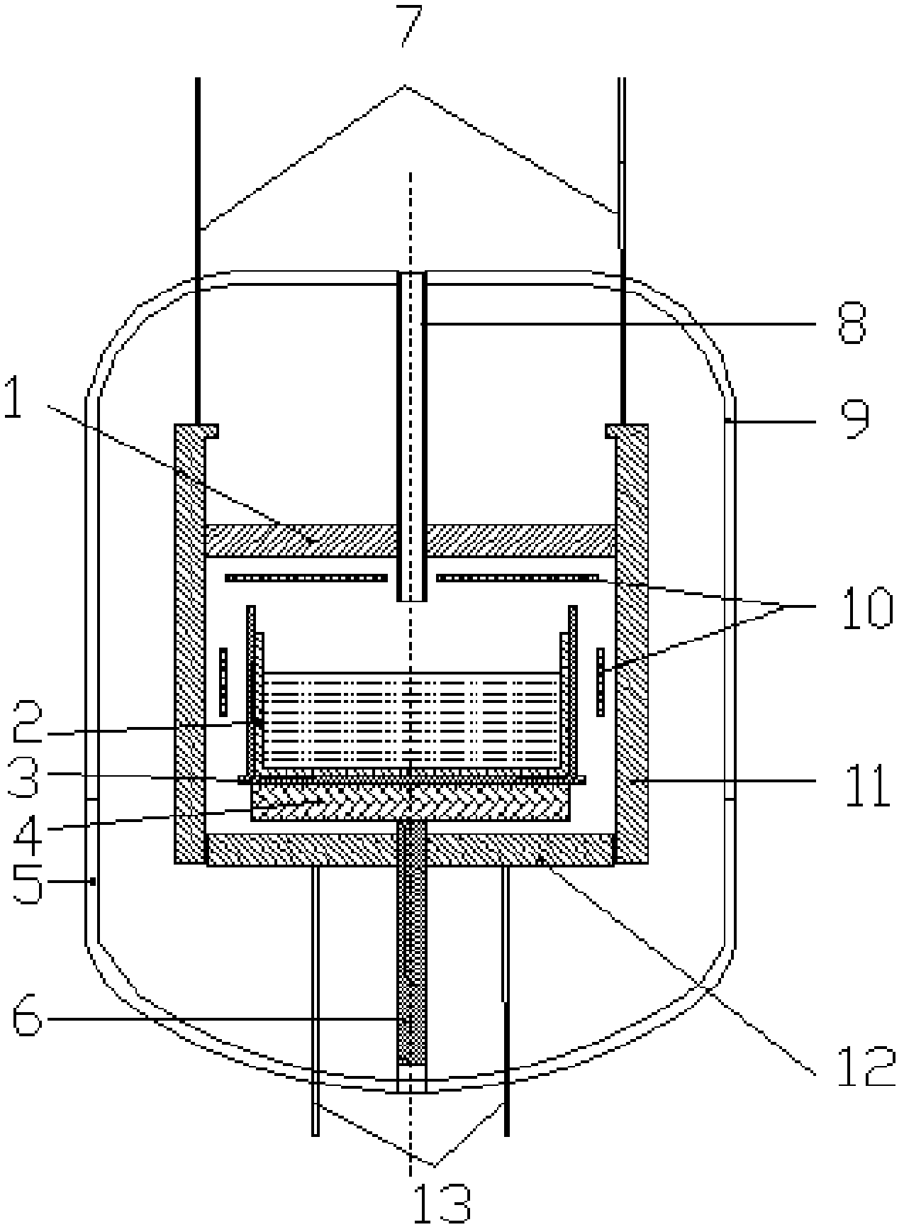 Method and thermal field for growing ingot polycrystal silicon by adopting directional solidification method