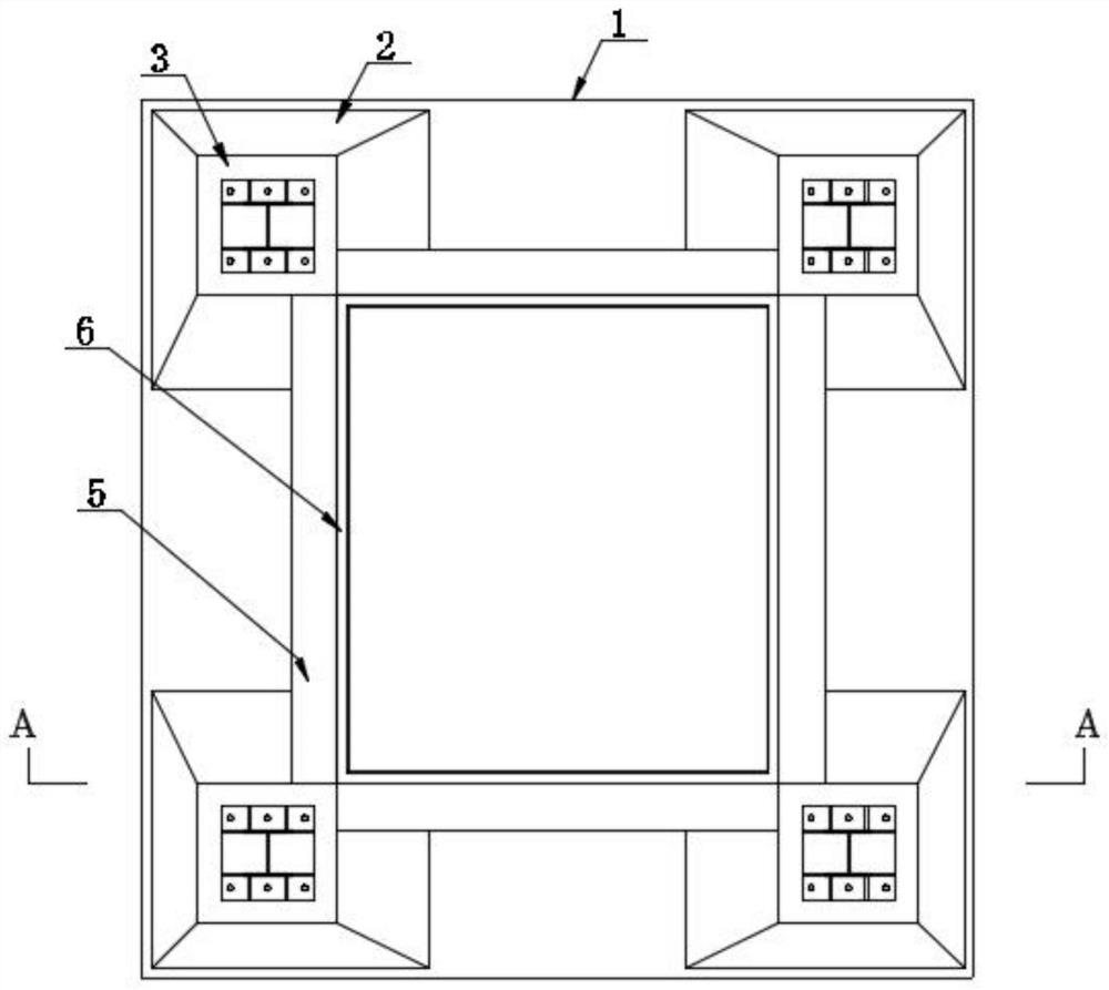 Fabricated additionally-mounted elevator foundation and metal foundation trench