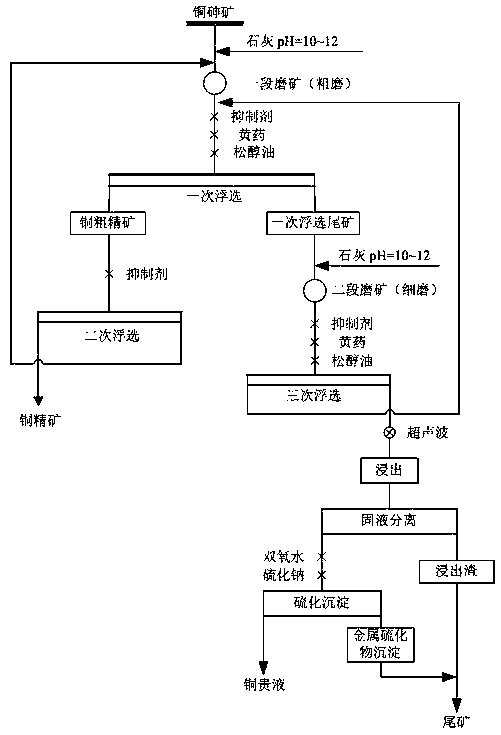 Method for removing arsenic from copper ore