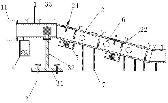 Rotary bird repelling device at cross arm of power transmission line tower