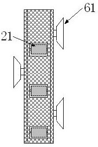 Rotary bird repelling device at cross arm of power transmission line tower