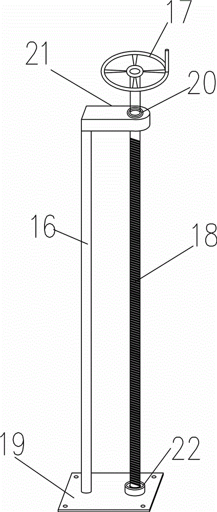 Loading force measuring device for slope model experiment and loading fixing method of loading force measuring device