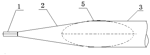 Re-improved L-shaped pitot tube for measuring flow velocity of fluid