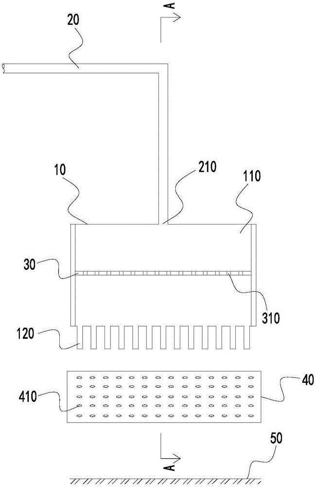 Silencing device for drainage pipeline of air compressor