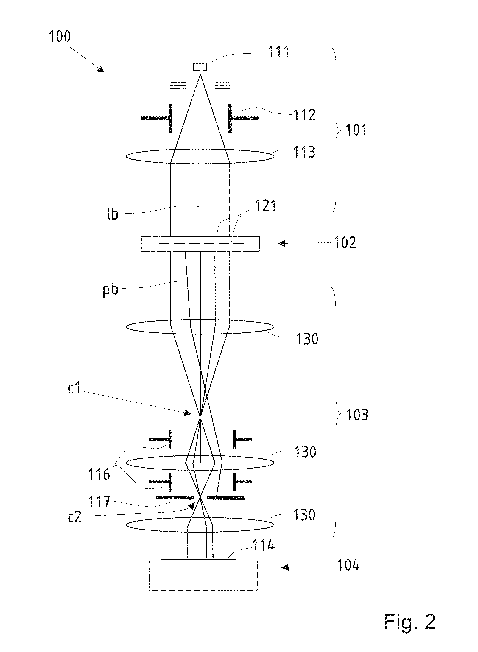 High-voltage insulation device for charged-particle optical apparatus