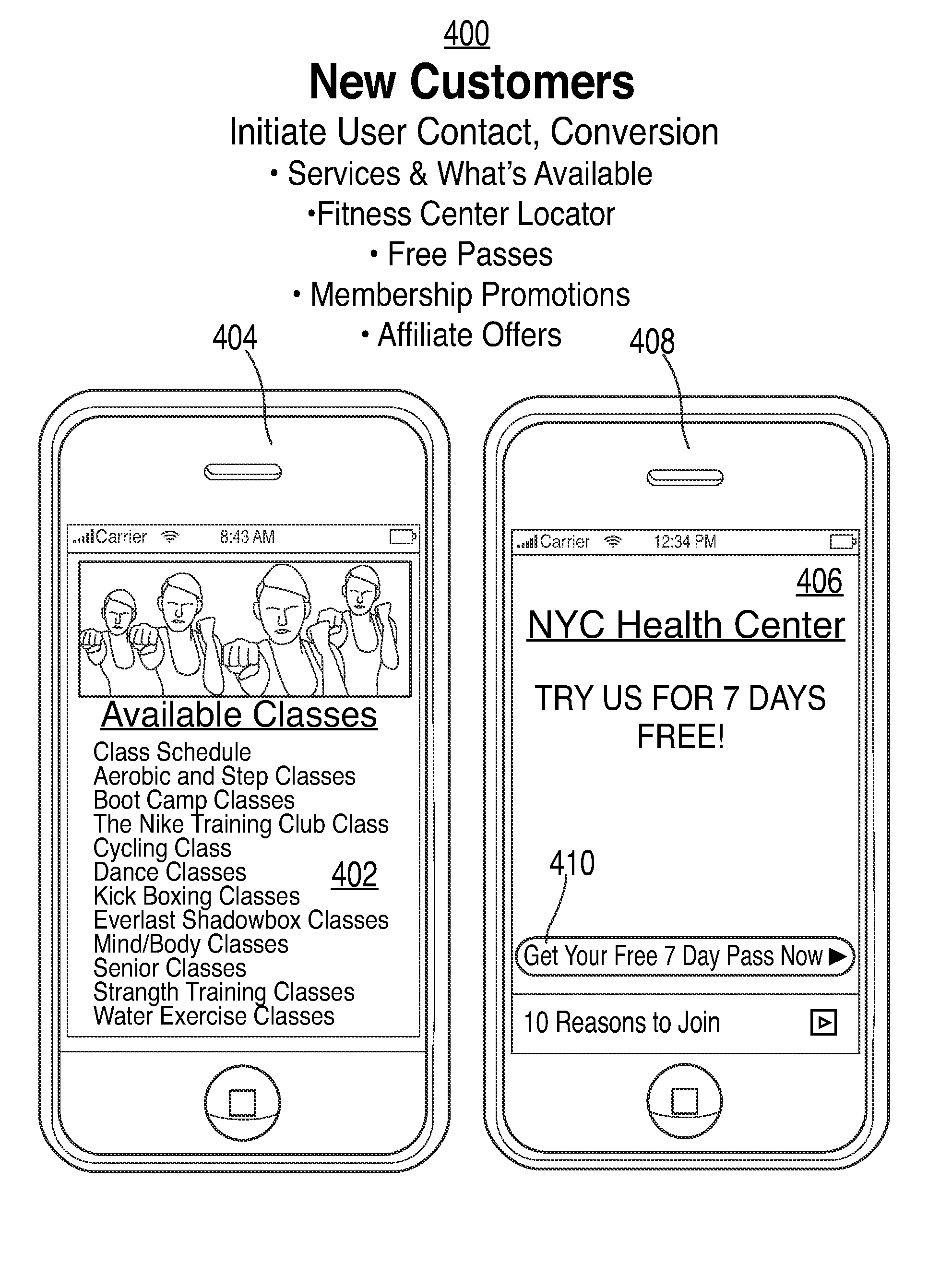 Systems and methods for accessing personalized fitness services using a portable electronic device