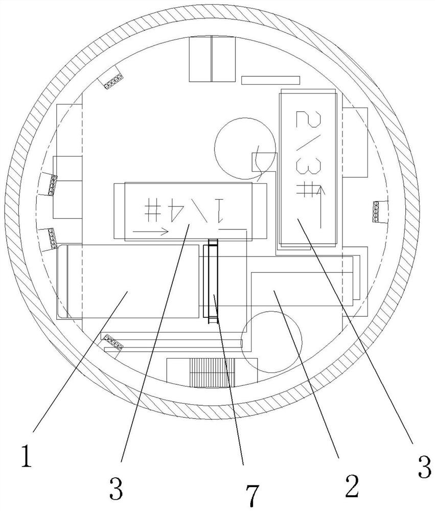 A split-start construction method for double-line shield tunneling in ultra-deep circular shafts