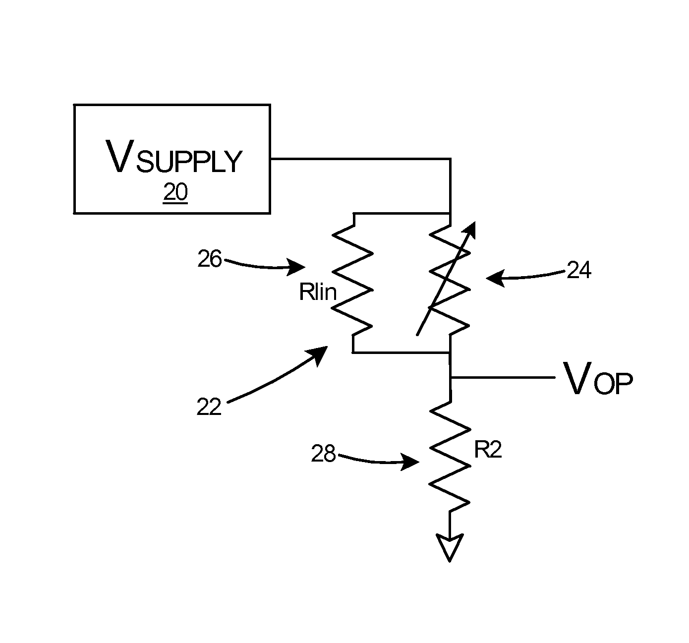 Method for passively compensating for temperature coefficient of gain in silicon photomultipliers and similar devices