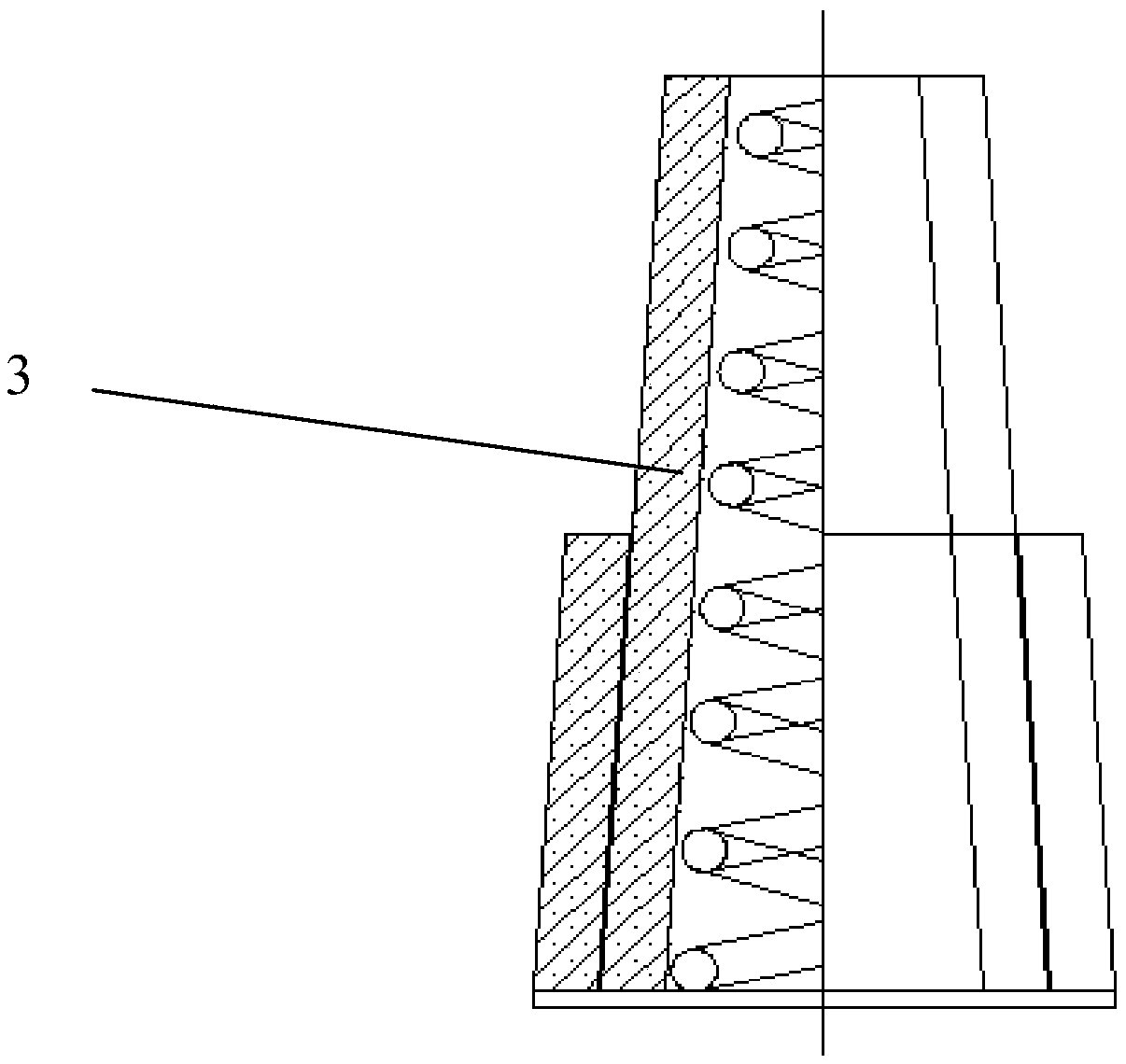 Anti-collision structure for tail of freight car