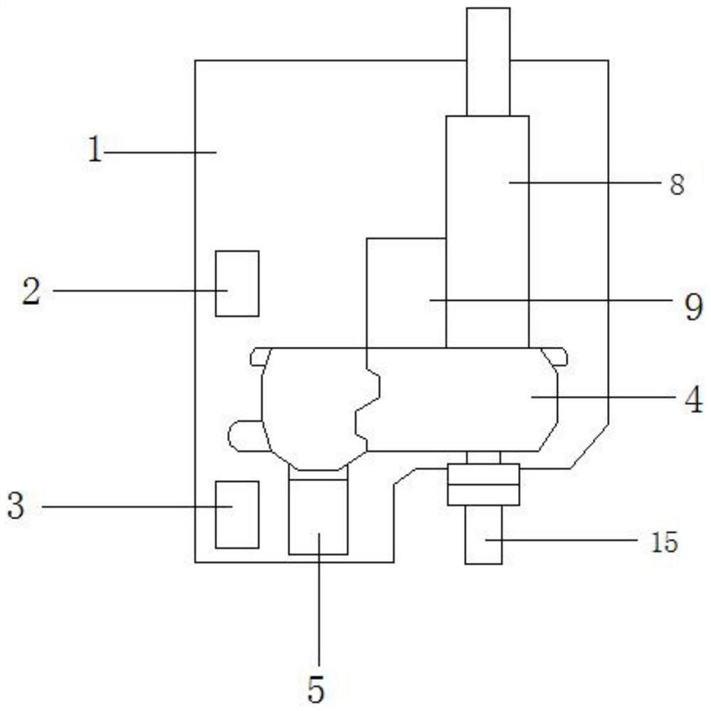 Automobile electronic pipe column lock