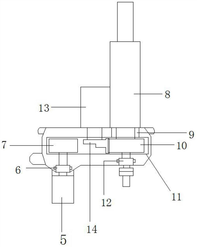 Automobile electronic pipe column lock