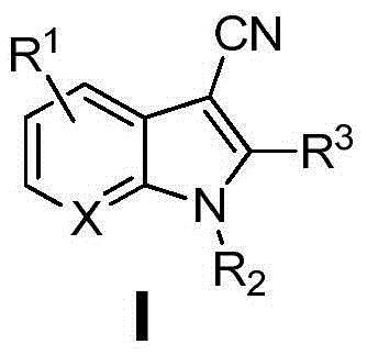 Synthesis method of copper-promoted 3-cyano-substituted-indole compound