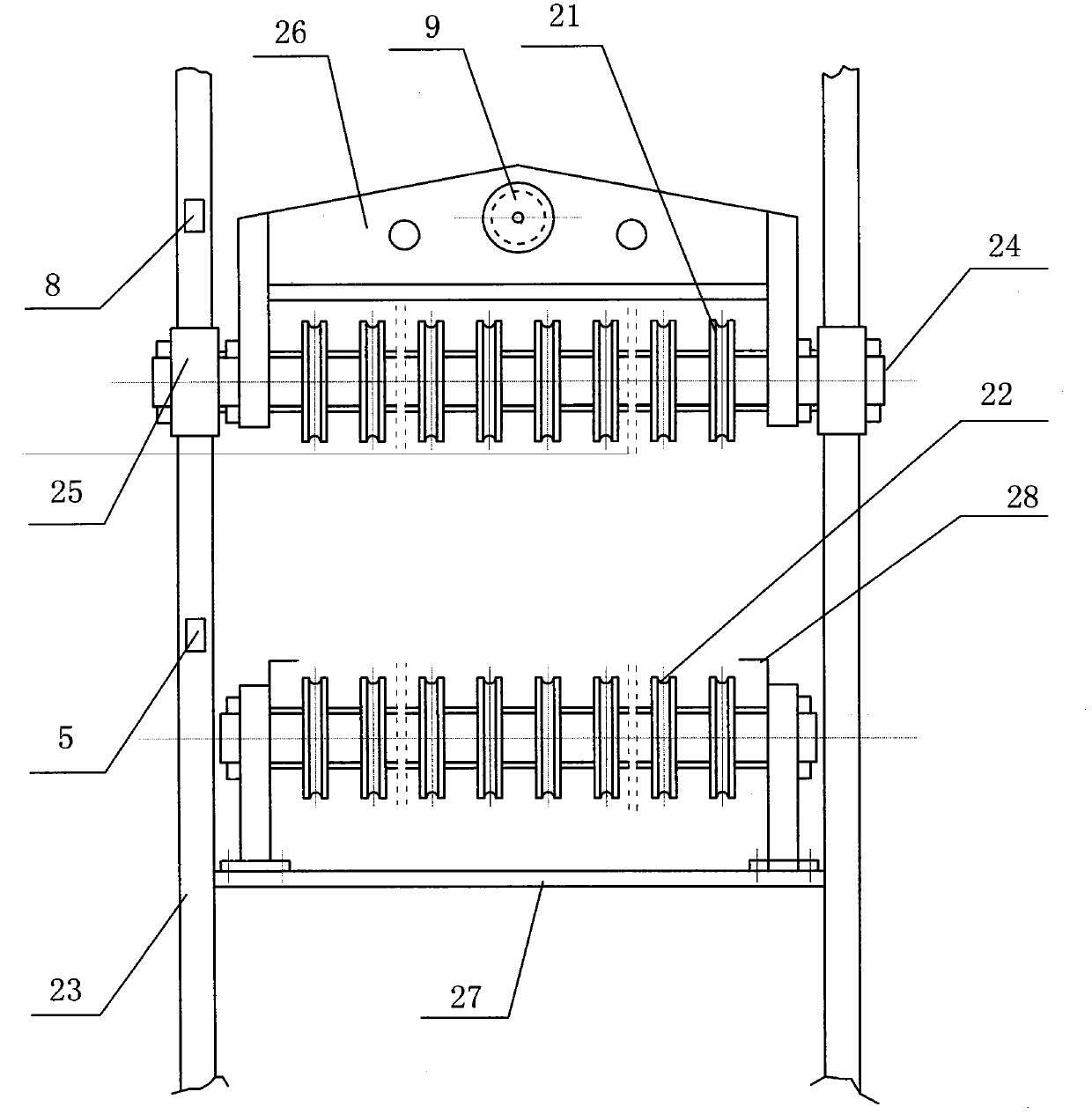 Novel vertical energy-saving oil pumping unit