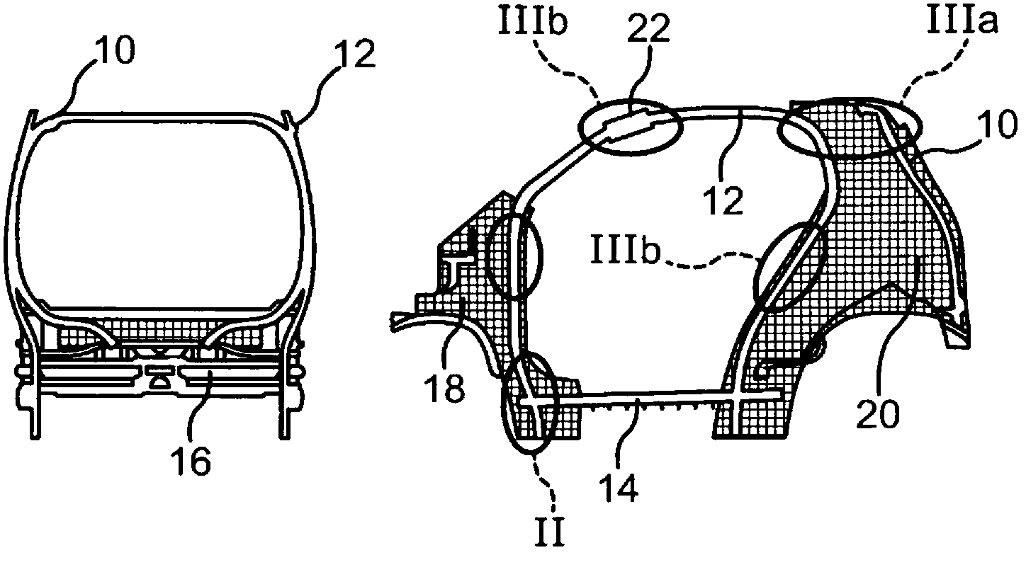 Body for a passenger car