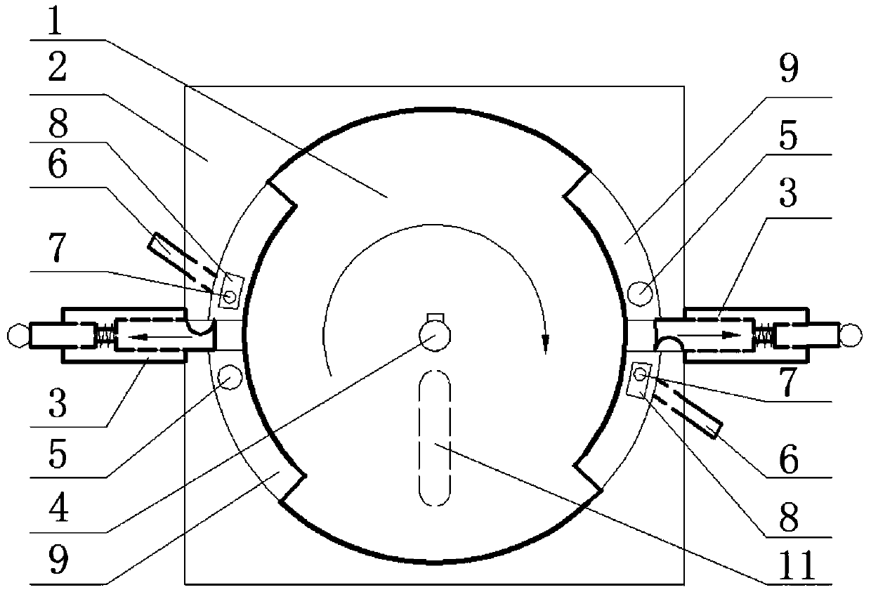 Disc engine drive device