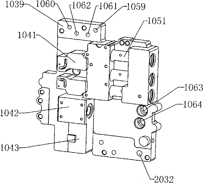 Double-clutch speed changer integrated control module