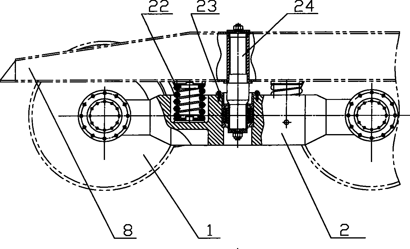 Four-shaft high-speed bogie for motorcycle