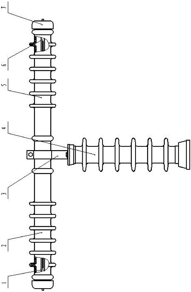 An arc-extinguishing current-limiting fuse using epoxy resin insulating porcelain bottle