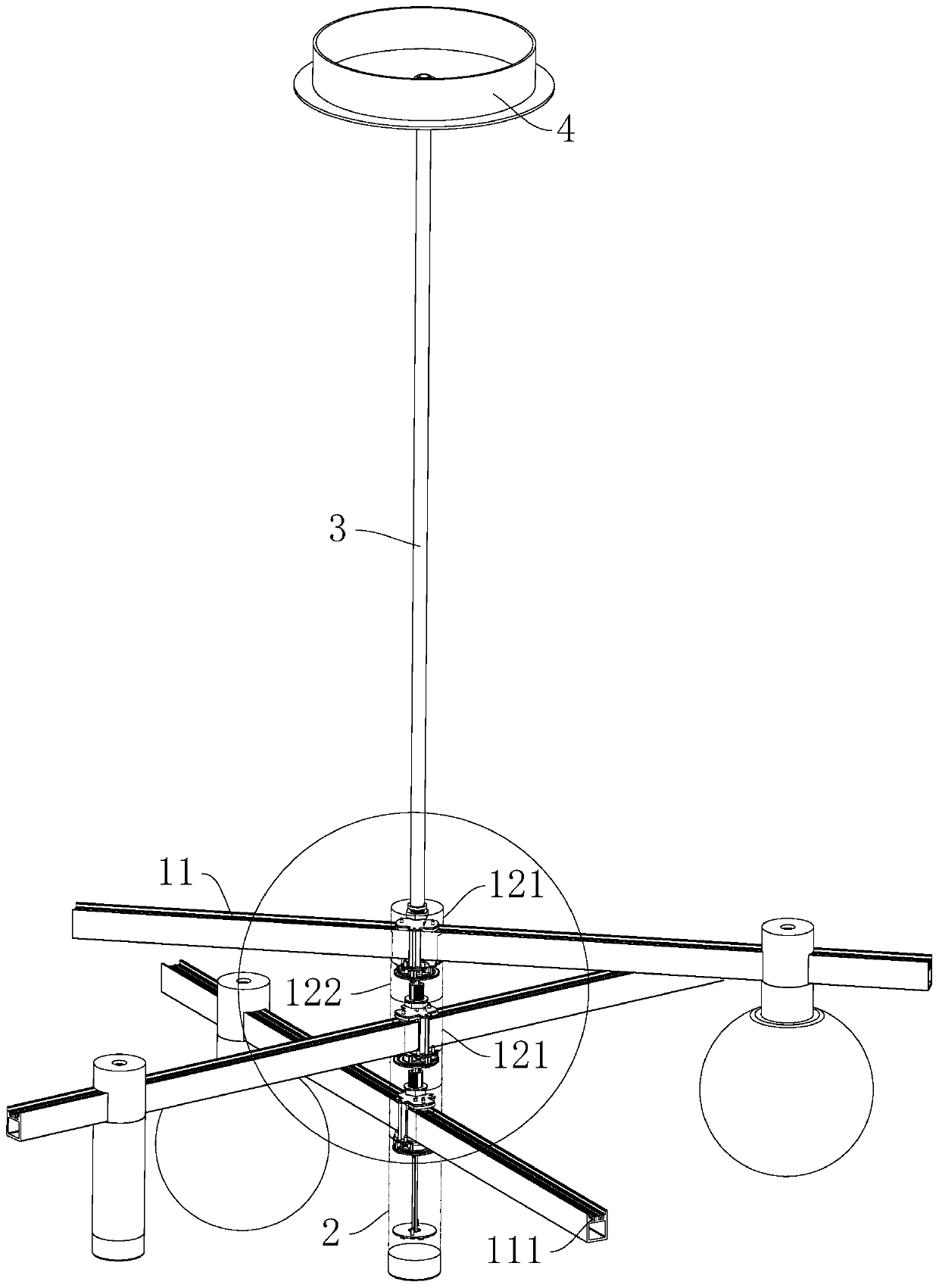Three-dimensional track structure and three-dimensional track light