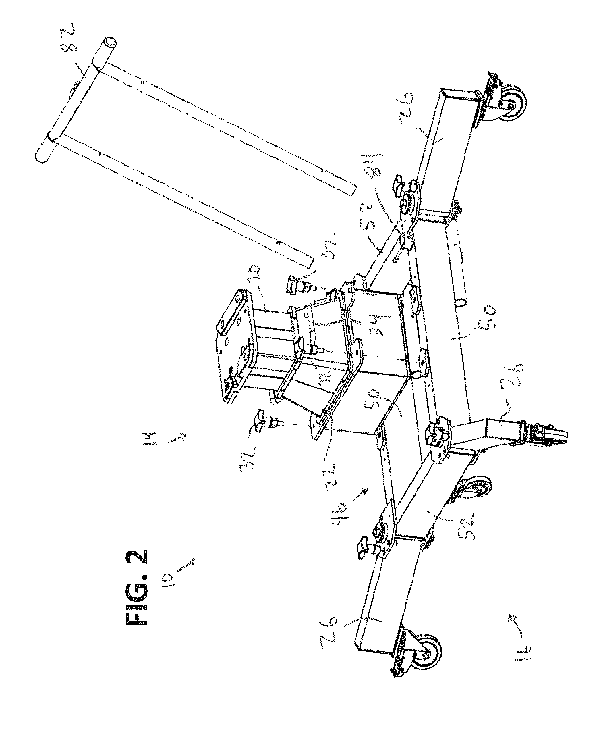 Support apparatus for radiotherapy measurement system