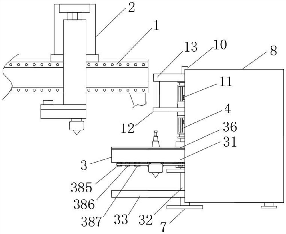 A convenient tool changing device for the tool magazine of the gantry type machining center