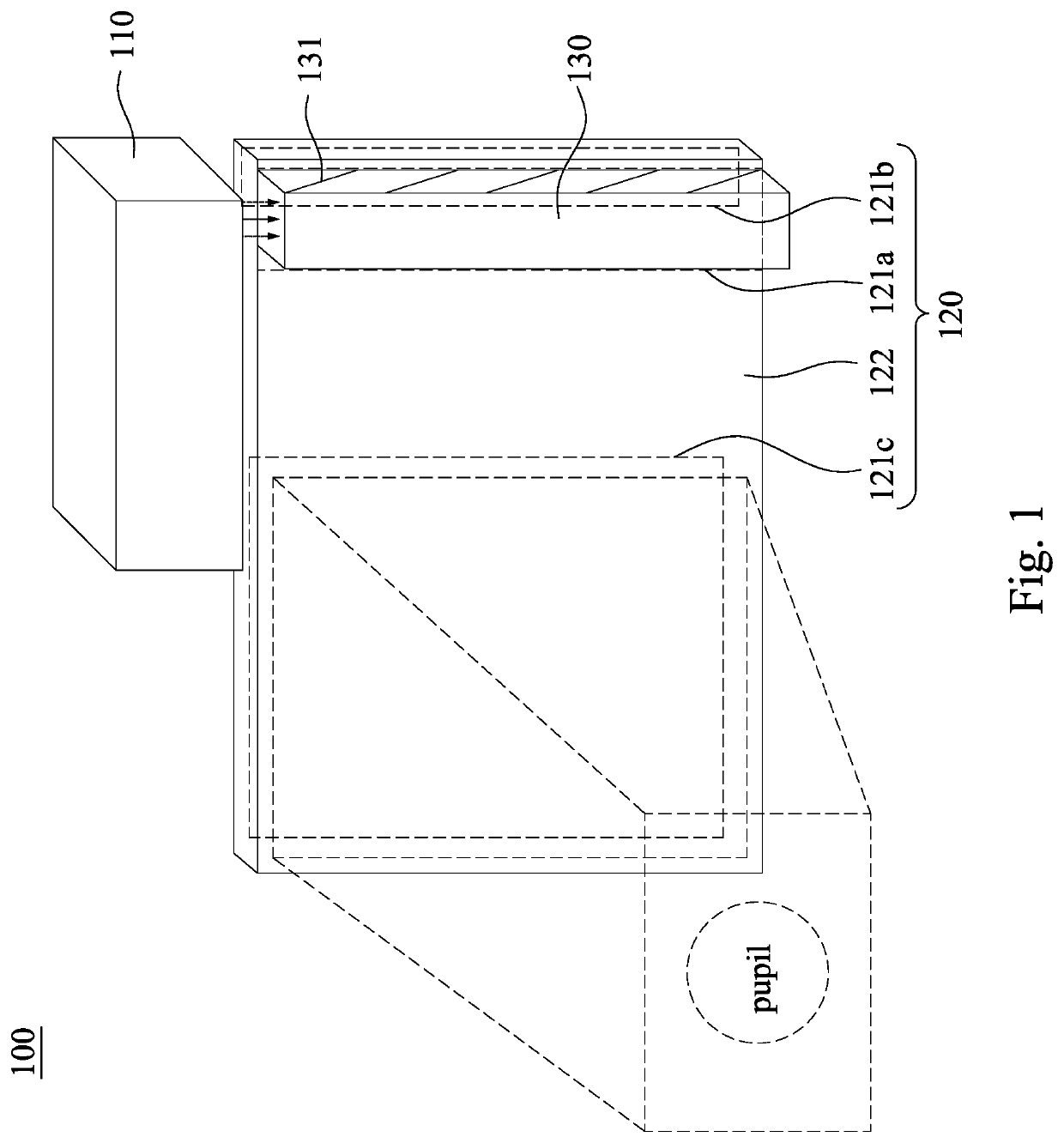 Waveguide device and optical engine